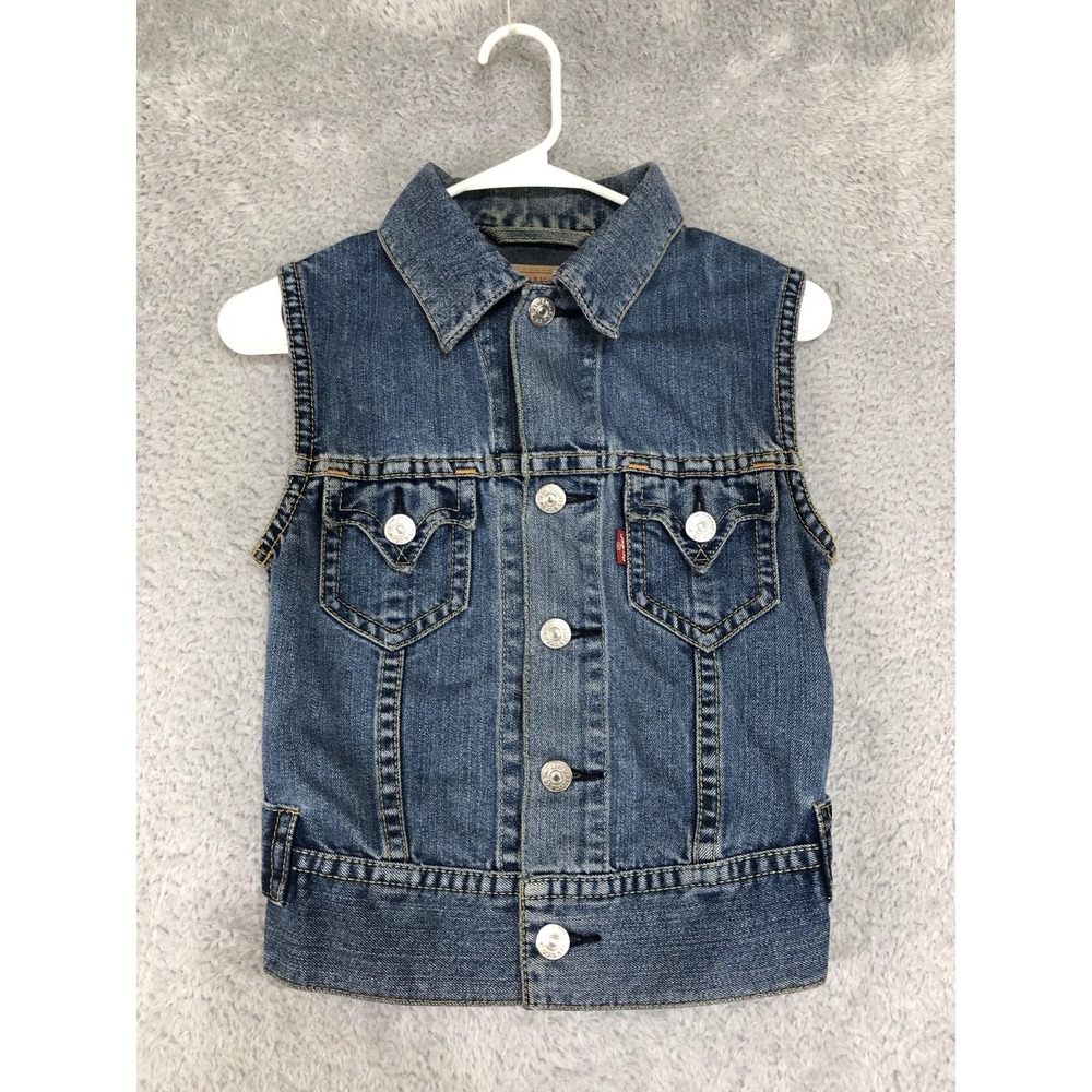 Levi's Vest Mens Size XS Vintage Type 1 Denim Blue